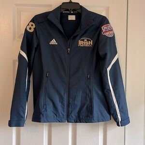Notre Dame football wind breaker jacket. Adidas